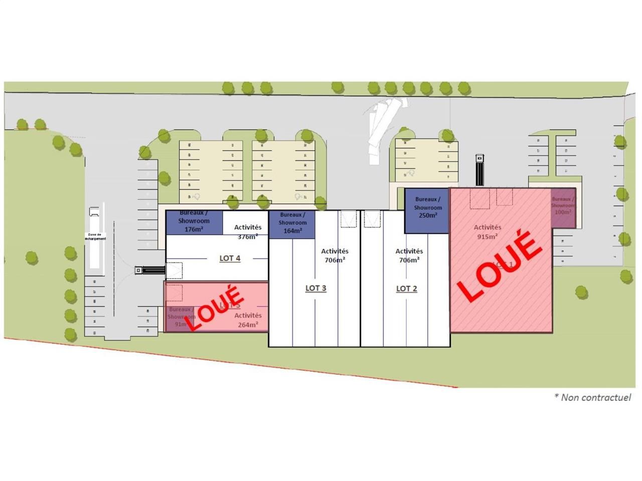Location entrepots 3198 m² divisibles à partir de 356 m²