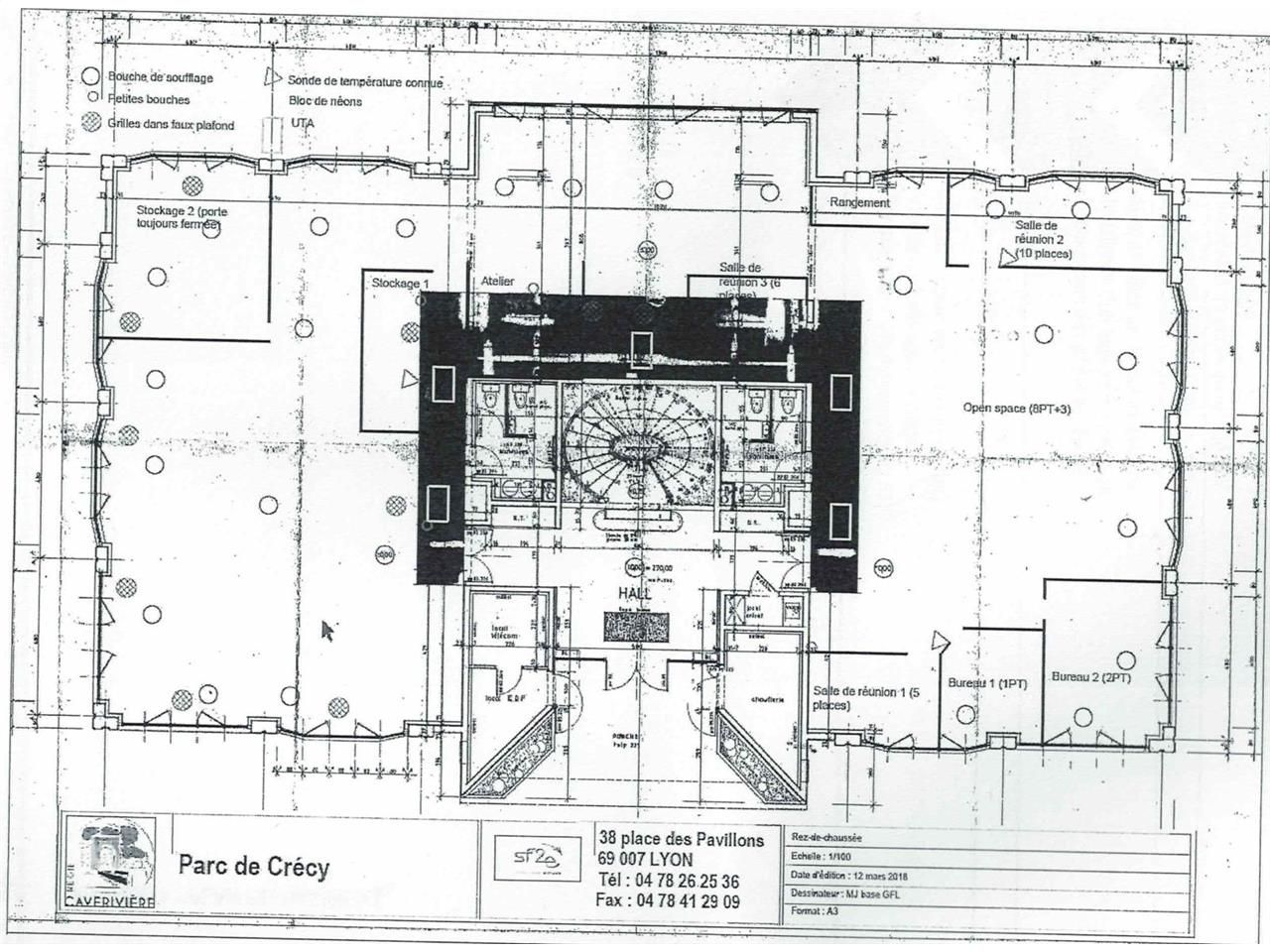 Vente bureaux 200 m² non divisibles