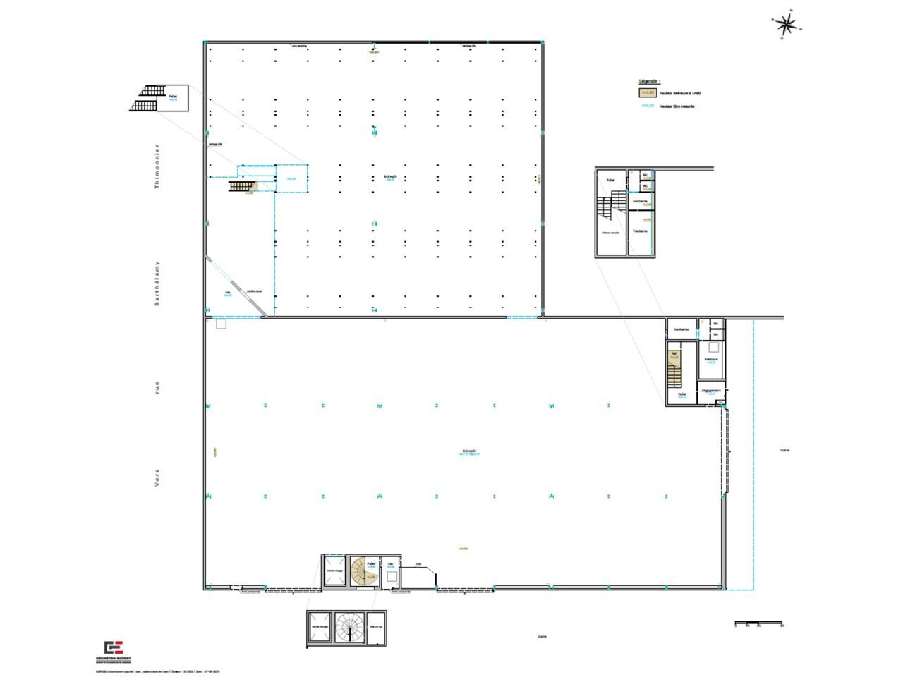Location entrepots 3959 m² non divisibles