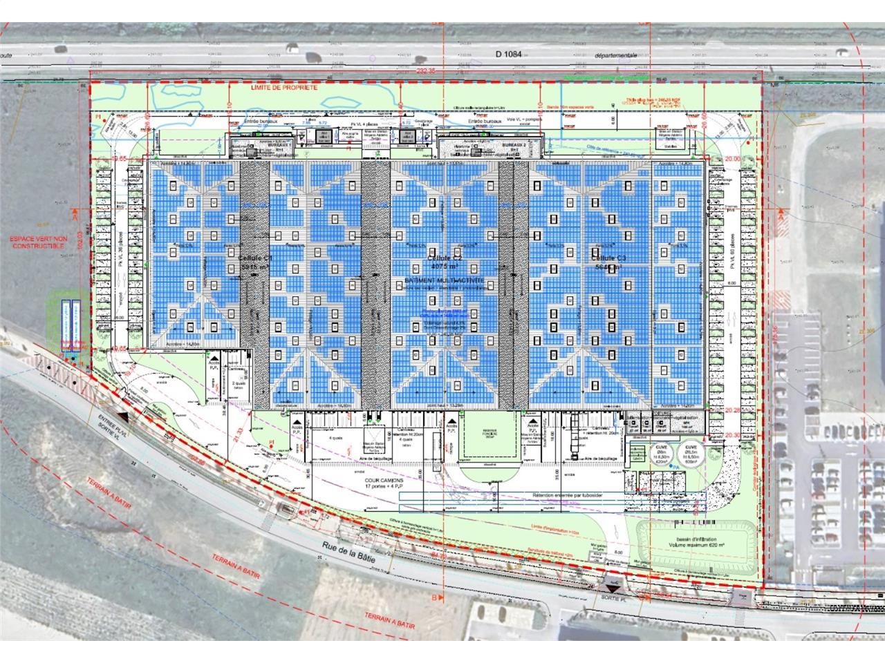Location entrepots 17642 m² divisibles à partir de 229 m²