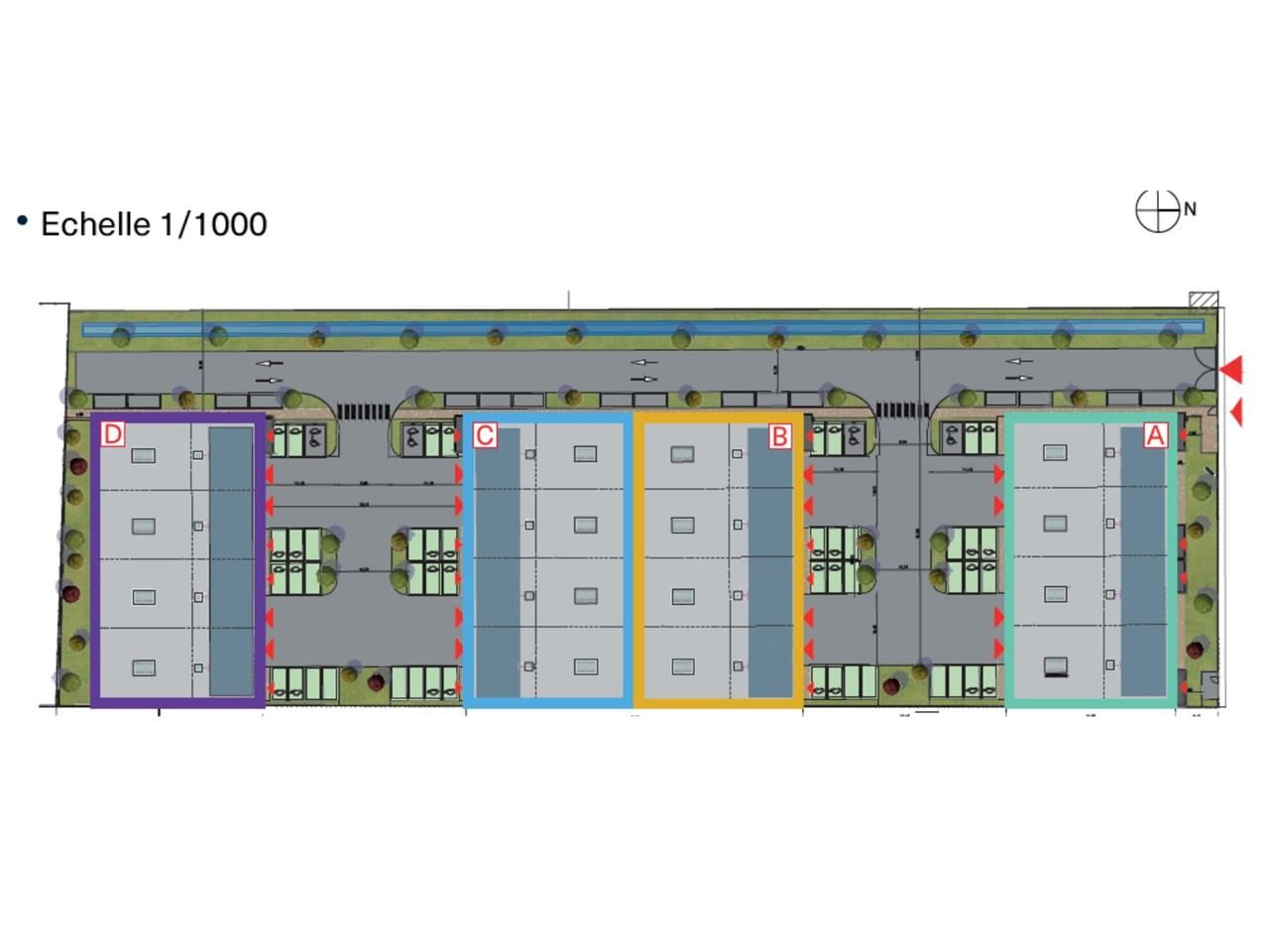Vente entrepots 5590 m² divisibles à partir de 345 m²