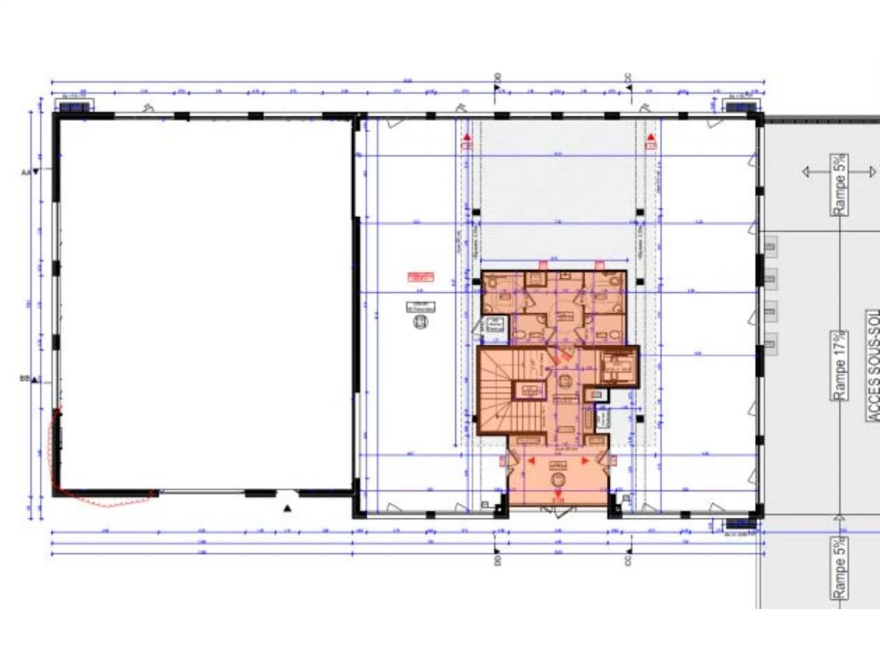 Location bureaux 533 m² divisibles à partir de 232 m²