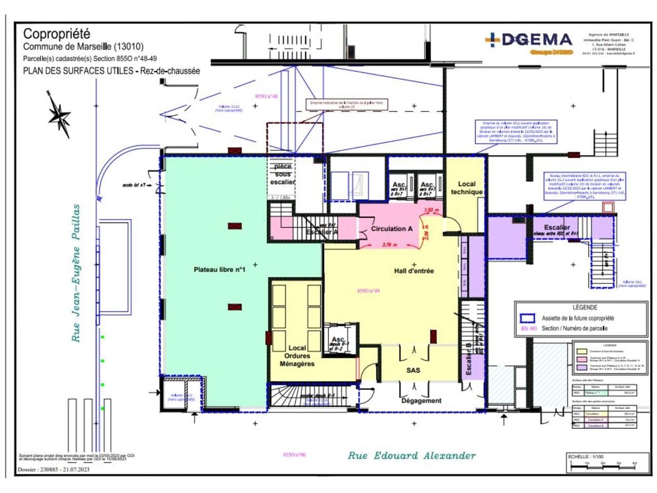 Vente bureaux 1398 m² divisibles à partir de 106 m²