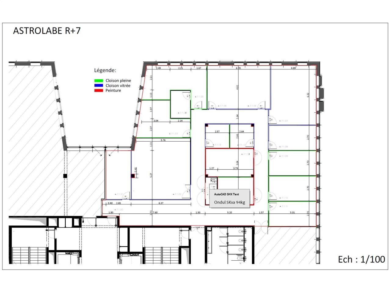 Location bureaux 788 m² divisibles à partir de 359 m²