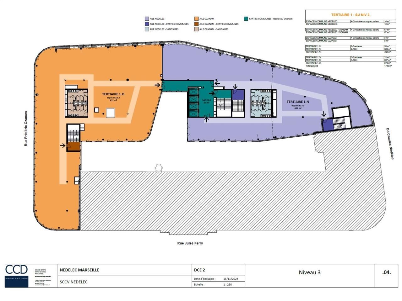 Location bureaux 4054 m² divisibles à partir de 710 m²