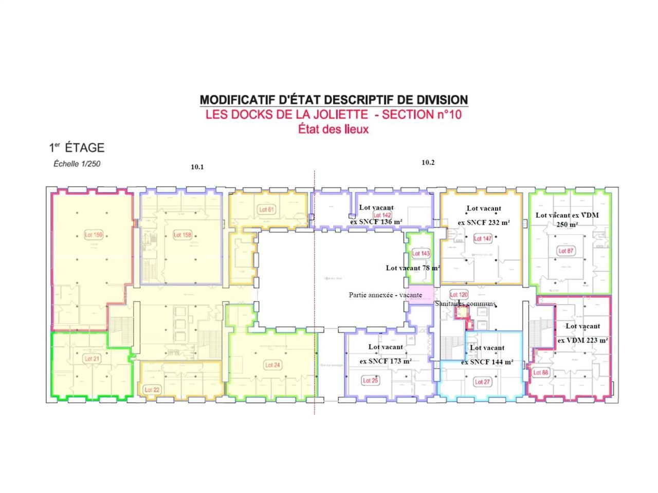 Location bureaux 1537 m² divisibles à partir de 223 m²
