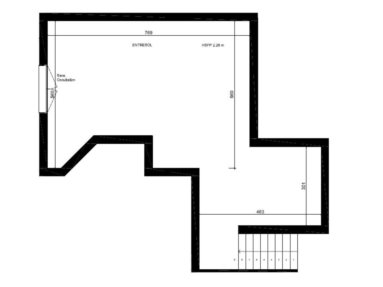 Location bureaux 183 m² non divisibles