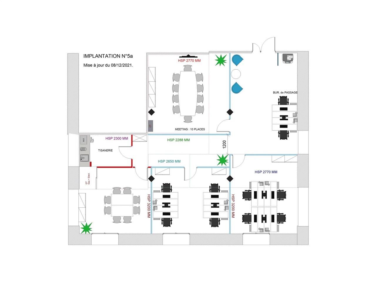 Location bureaux 143 m² non divisibles