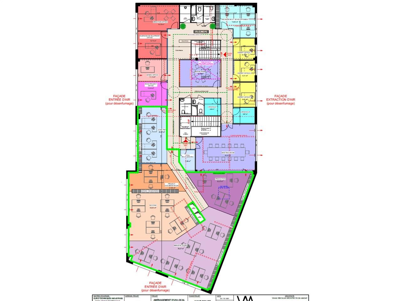 Location bureaux 2527 m² divisibles à partir de 90 m²