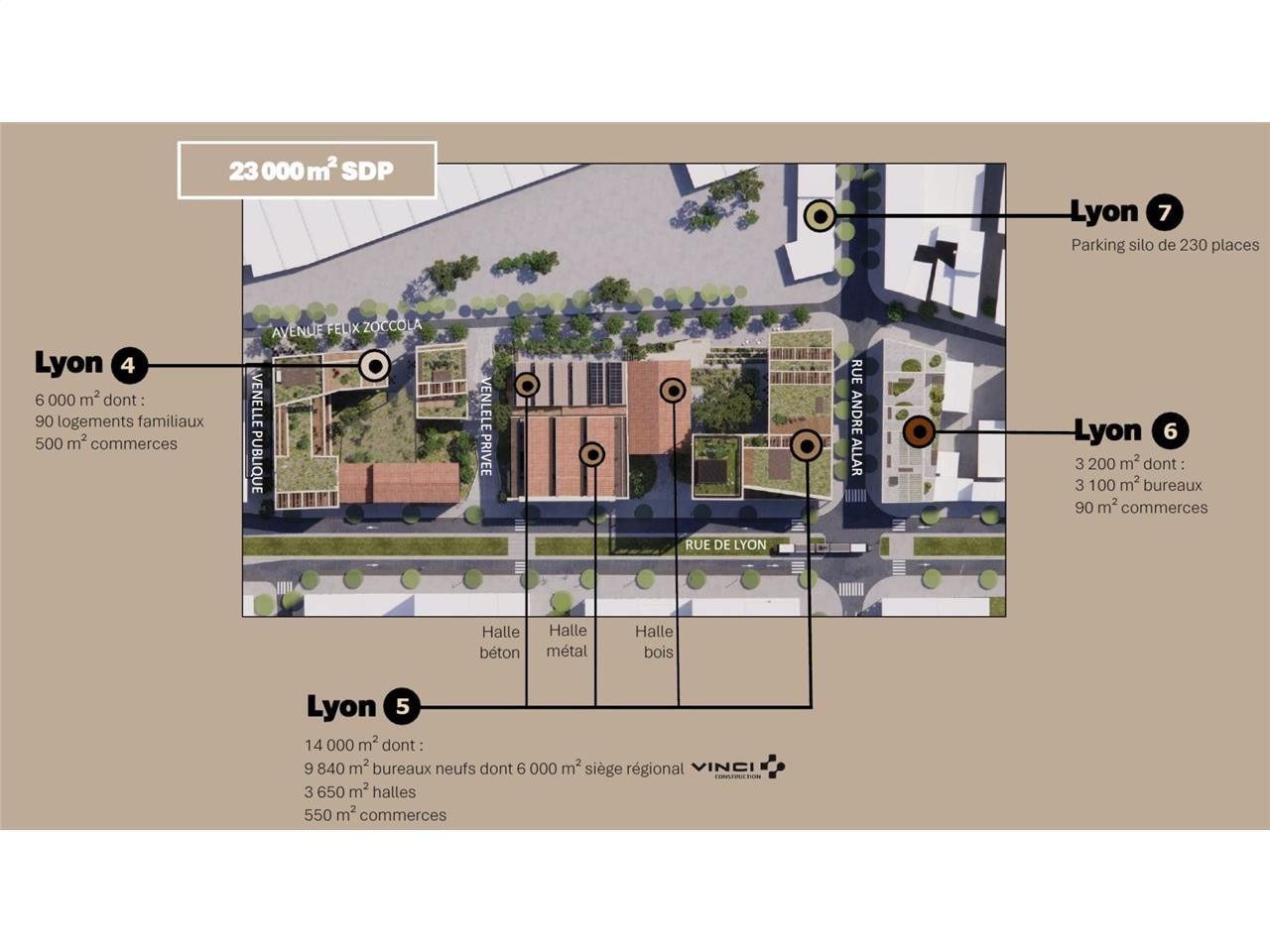 Location bureaux 17029 m² divisibles à partir de 45 m²