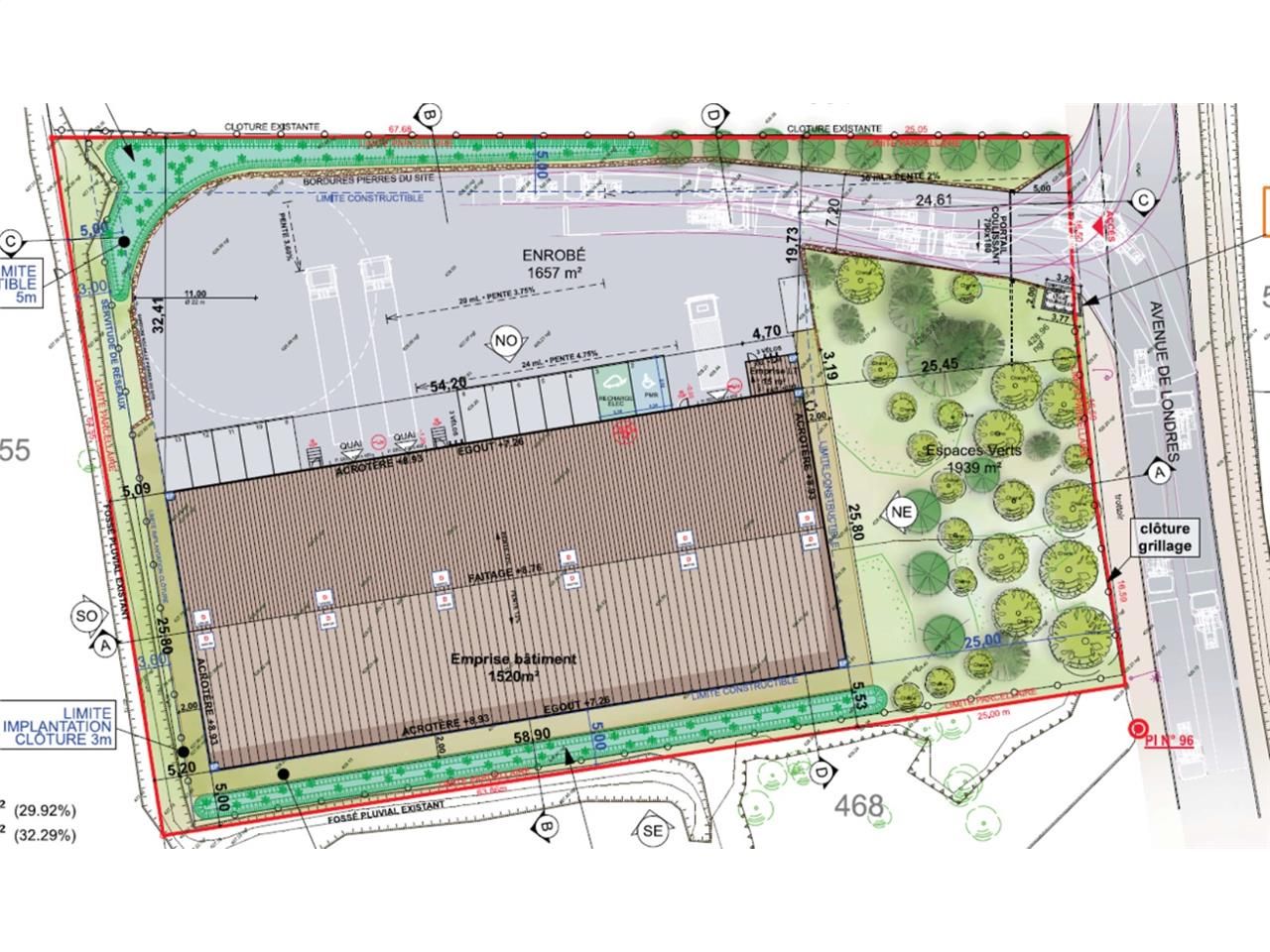 Vente entrepots 1500 m² non divisibles