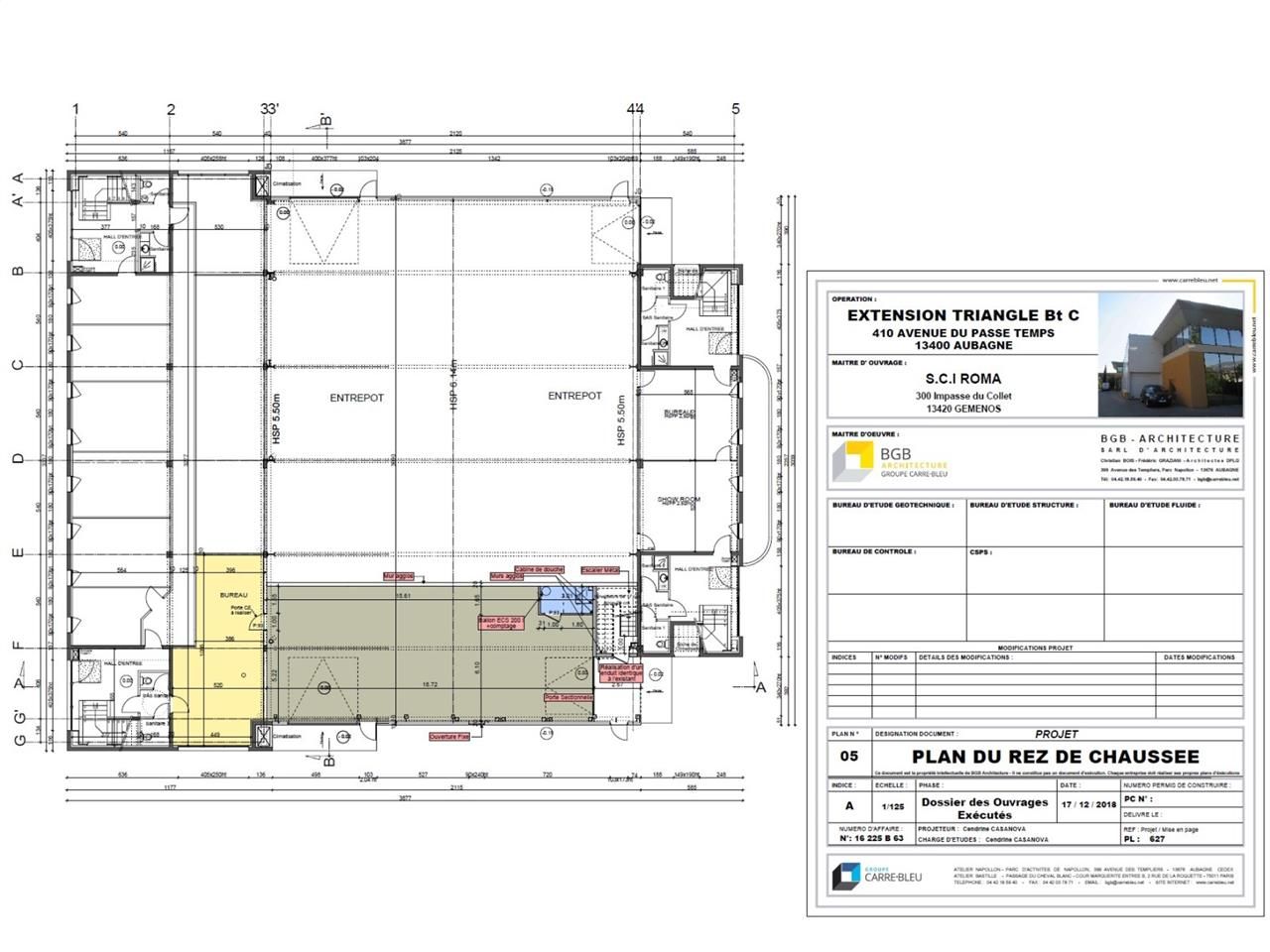 Location entrepots 711 m² non divisibles