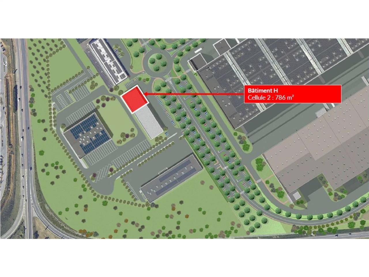 Location entrepots 786 m² non divisibles
