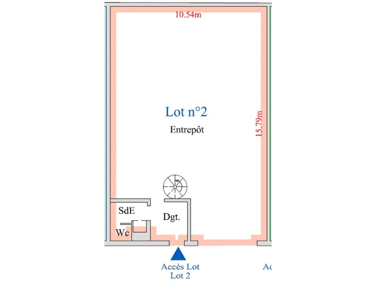 Location entrepots 172 m² non divisibles