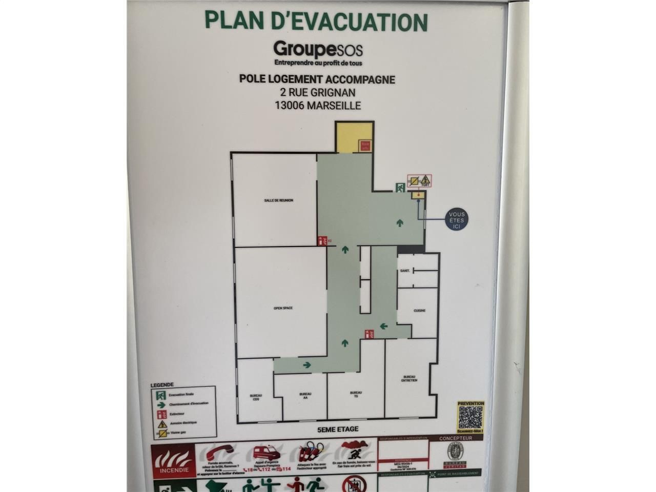 Location bureaux 165 m² non divisibles