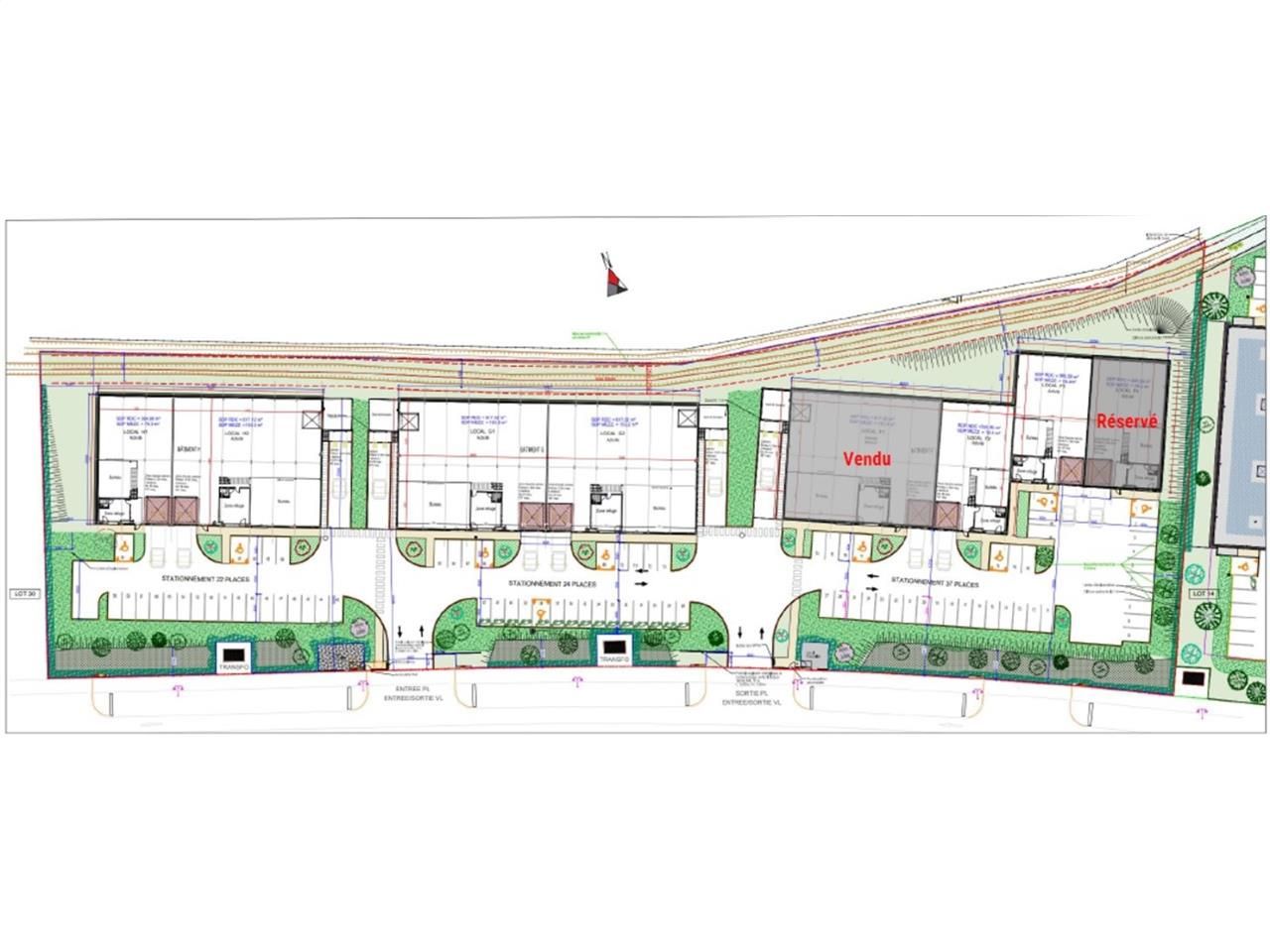 Vente entrepots 382 m² non divisibles