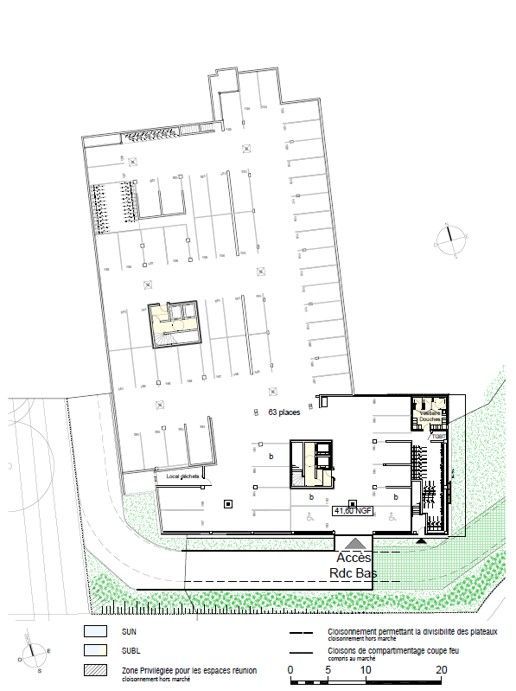 Location bureaux 1559 m² divisibles à partir de 146 m²