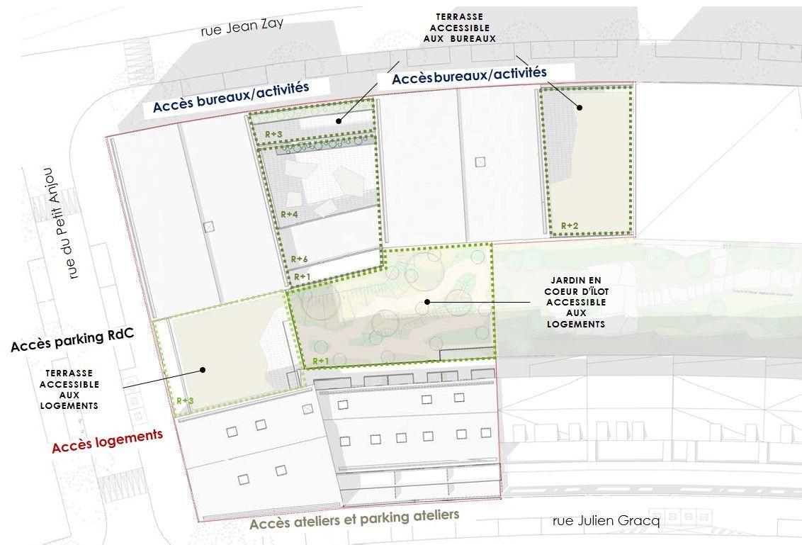 Location bureaux 807 m² divisibles à partir de 161 m²