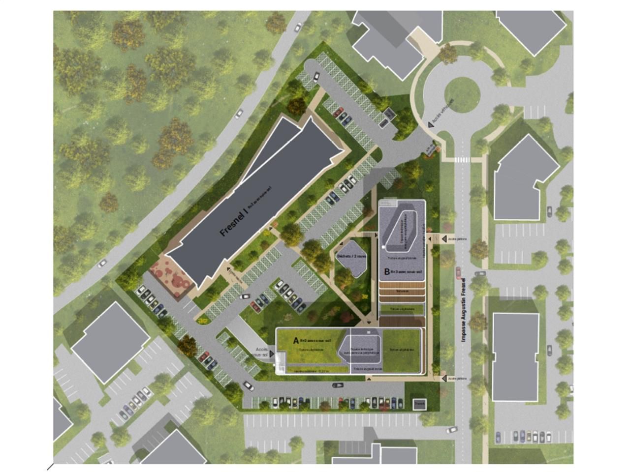 Location bureaux 4965 m² divisibles à partir de 458 m²