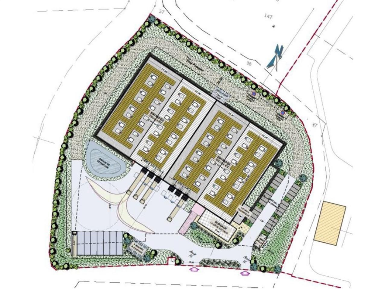 Location entrepots 6286 m² non divisibles