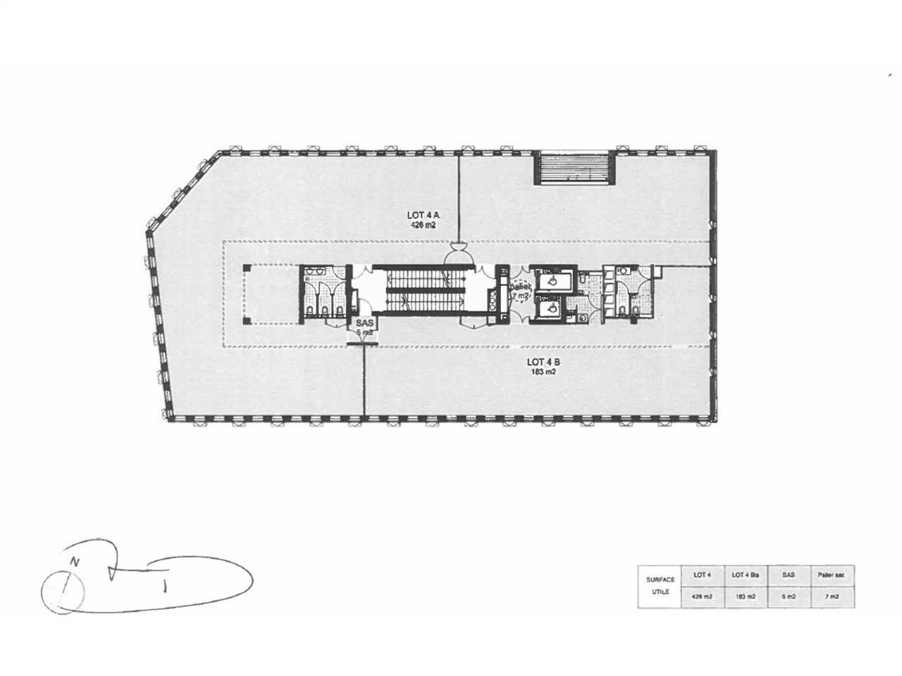 Location bureaux 2078 m² divisibles à partir de 187 m²