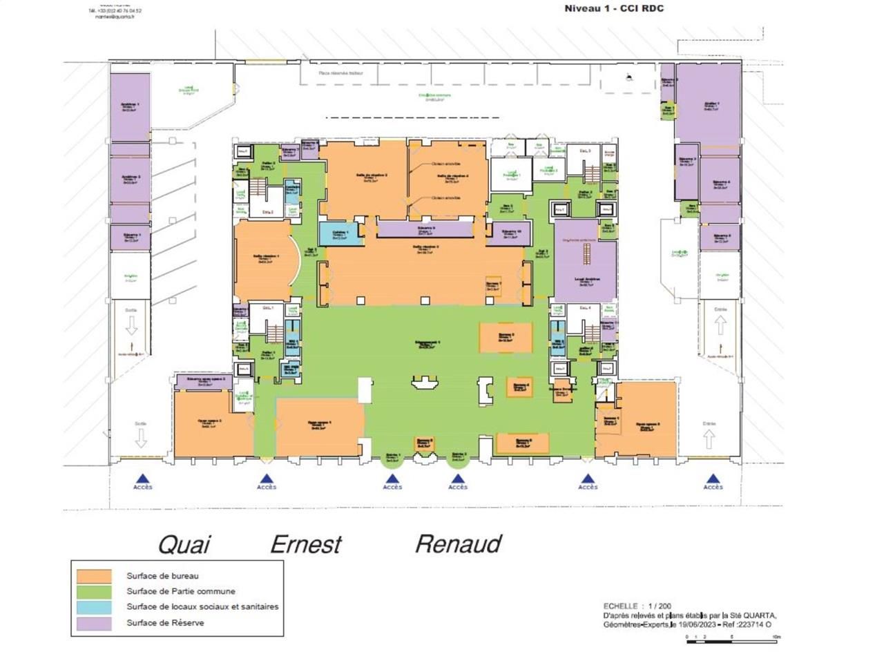 Location bureaux 2439 m² divisibles à partir de 132 m²
