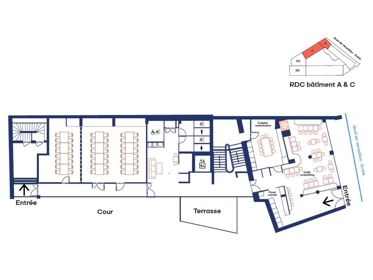 Location bureaux 1023 m² divisibles à partir de 180 m²