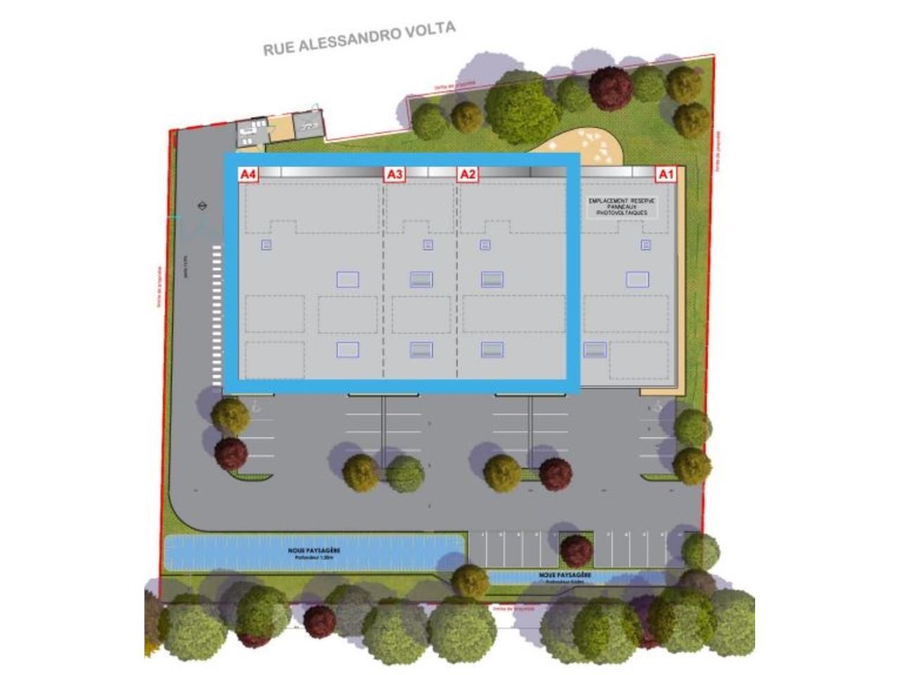 Vente entrepots 2016 m² divisibles à partir de 396 m²