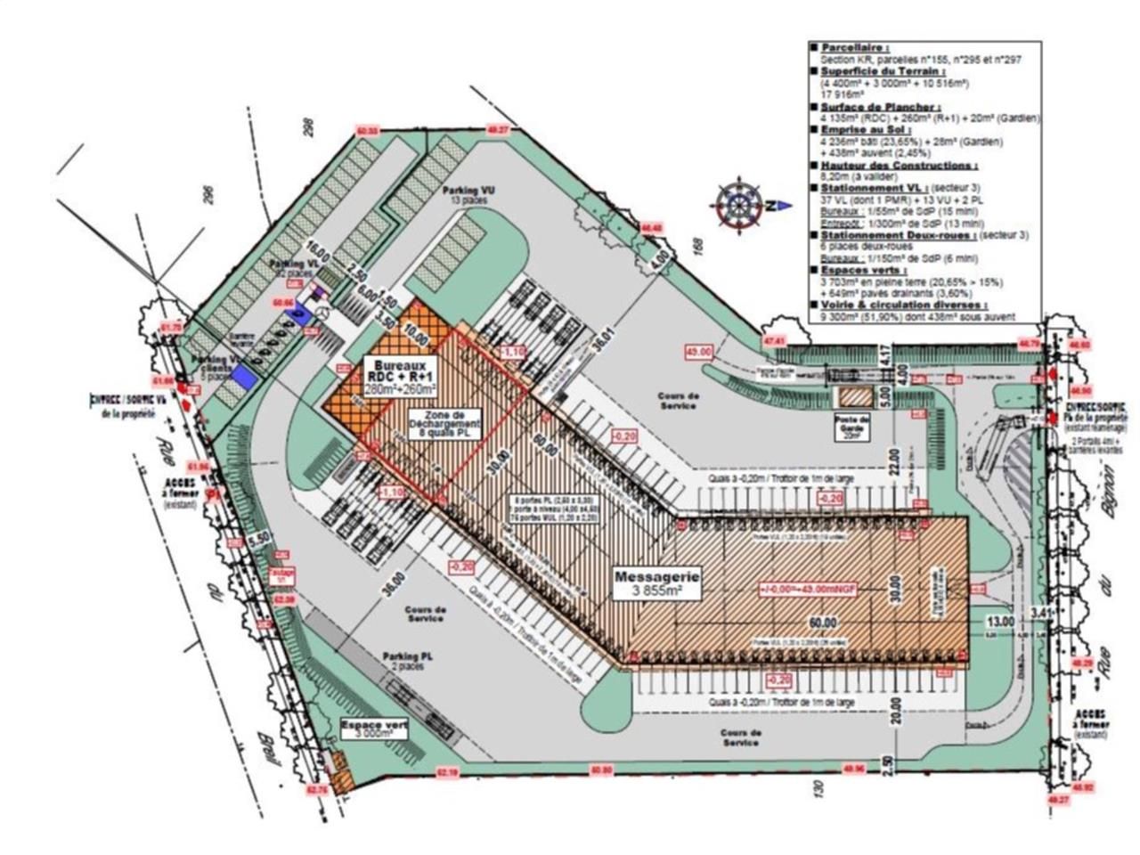 Location entrepots 3000 m² non divisibles