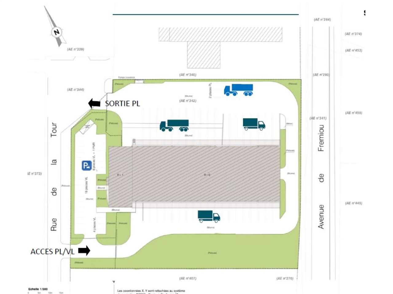 Location entrepots 2082 m² non divisibles