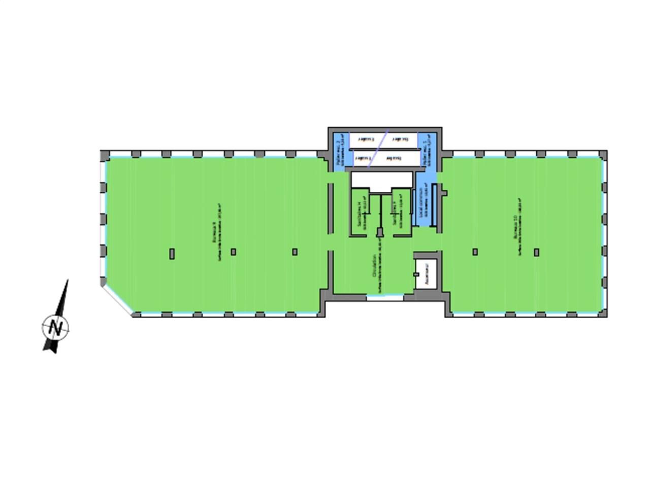 Location bureaux 562 m² divisibles à partir de 237 m²