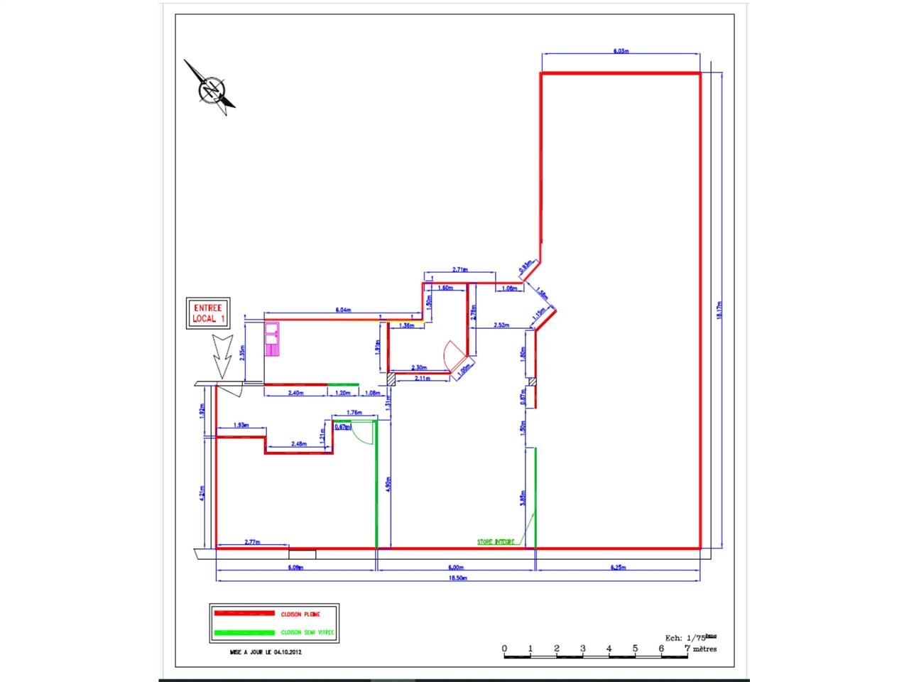 Vente bureaux 217 m² non divisibles