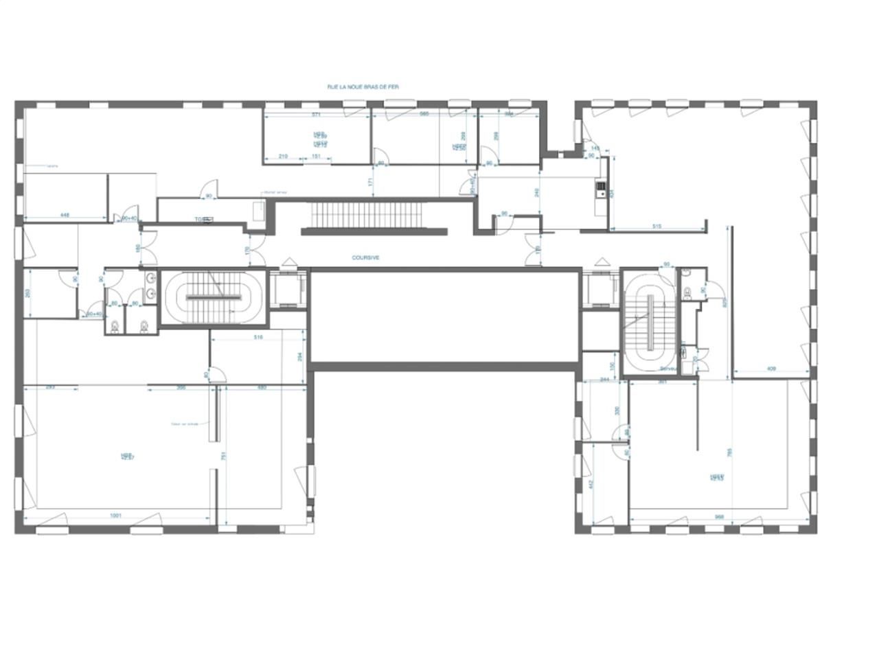 Location bureaux 180 m² non divisibles