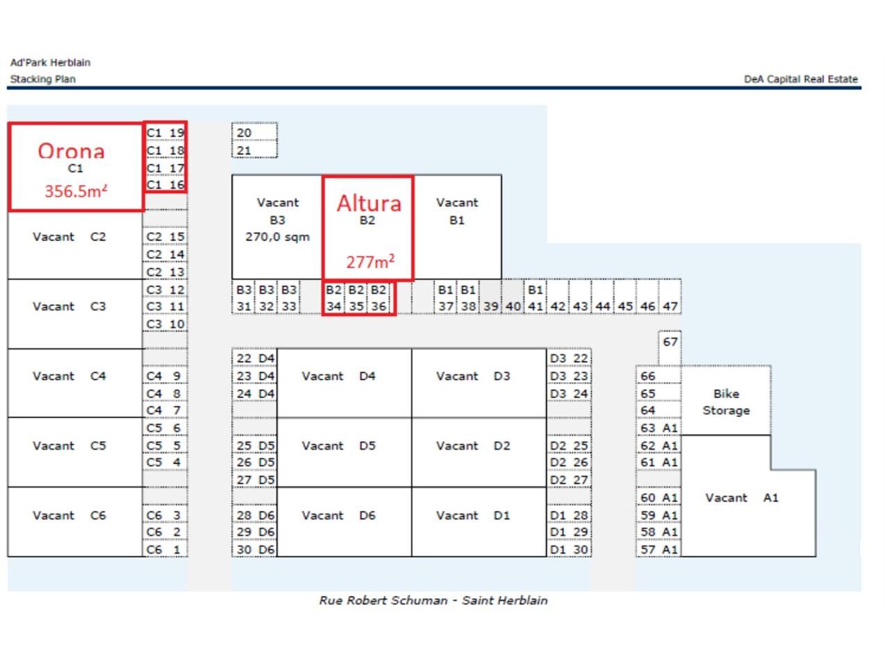 Location entrepots 2238 m² divisibles à partir de 298 m²
