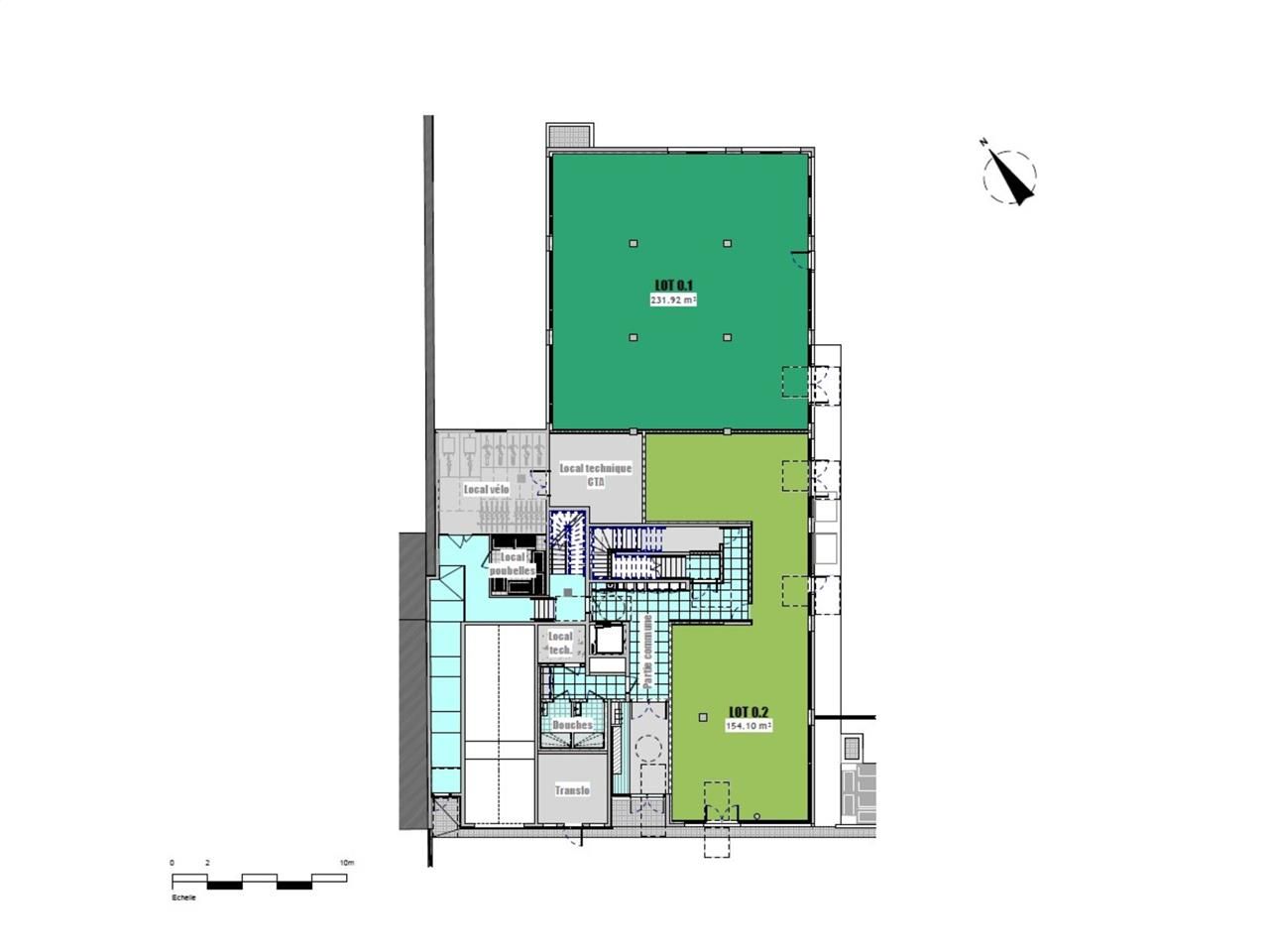 Location bureaux 1165 m² divisibles à partir de 134 m²