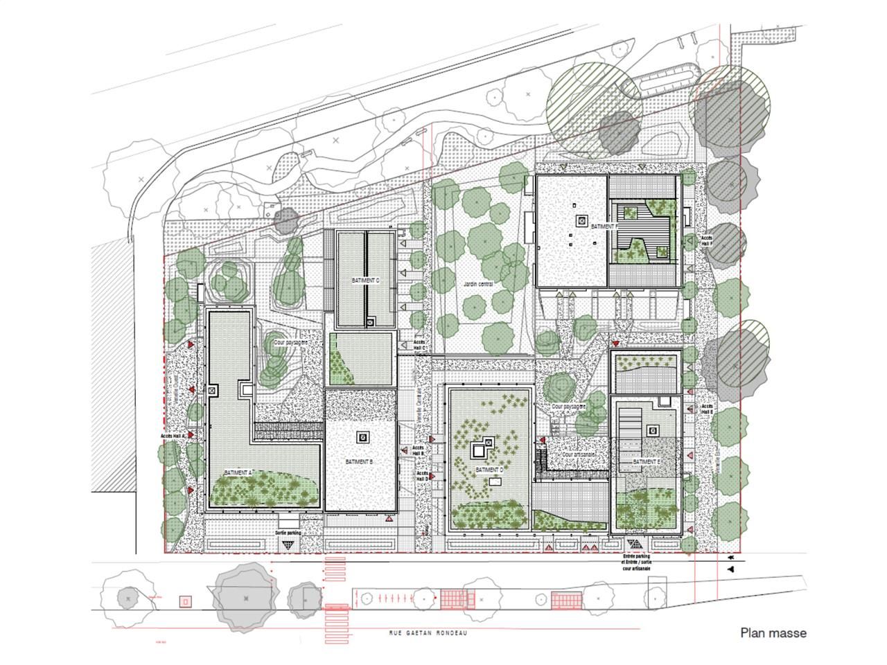 Vente bureaux 2895 m² divisibles à partir de 52 m²