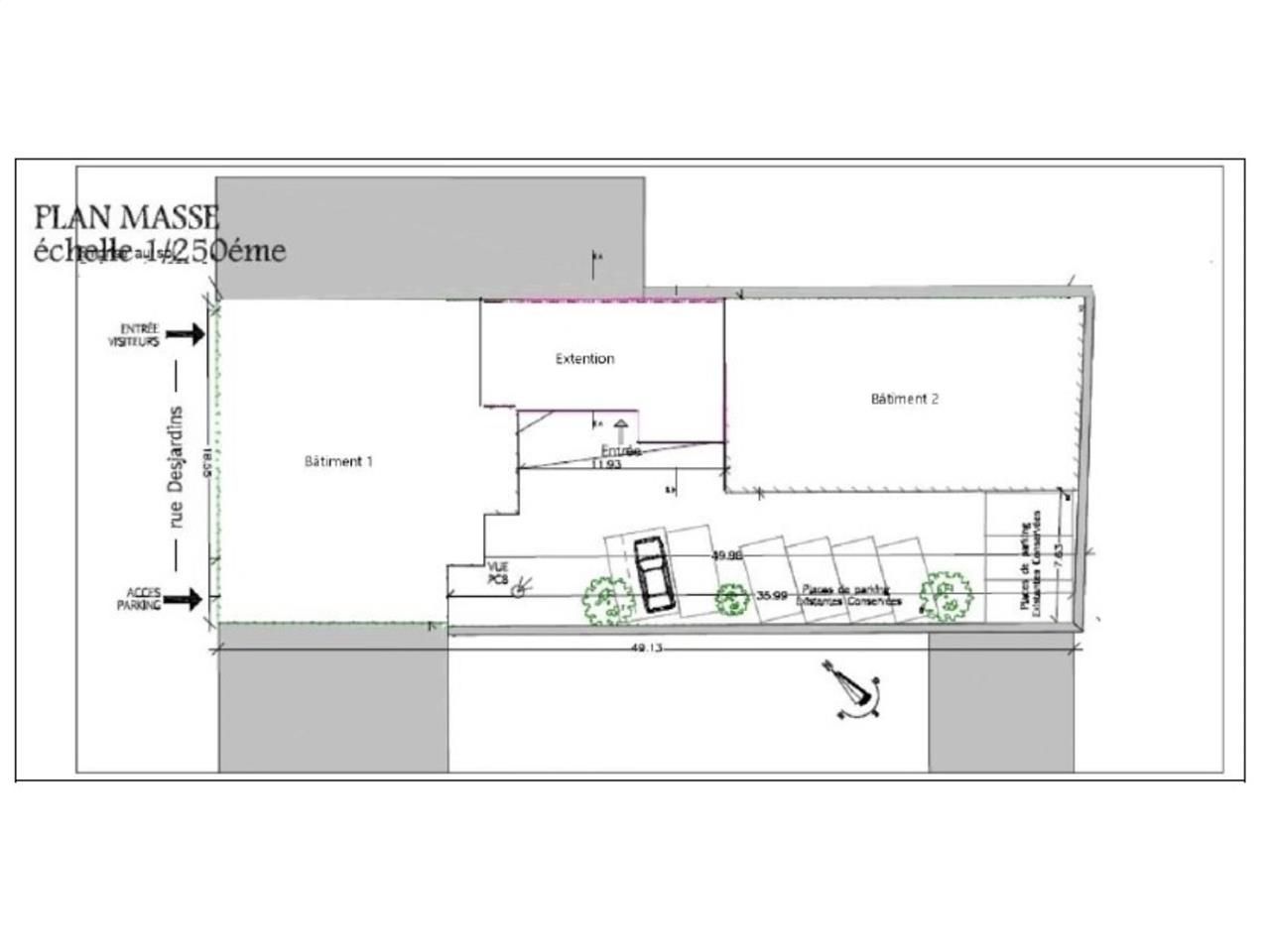 Location bureaux 1121 m² non divisibles