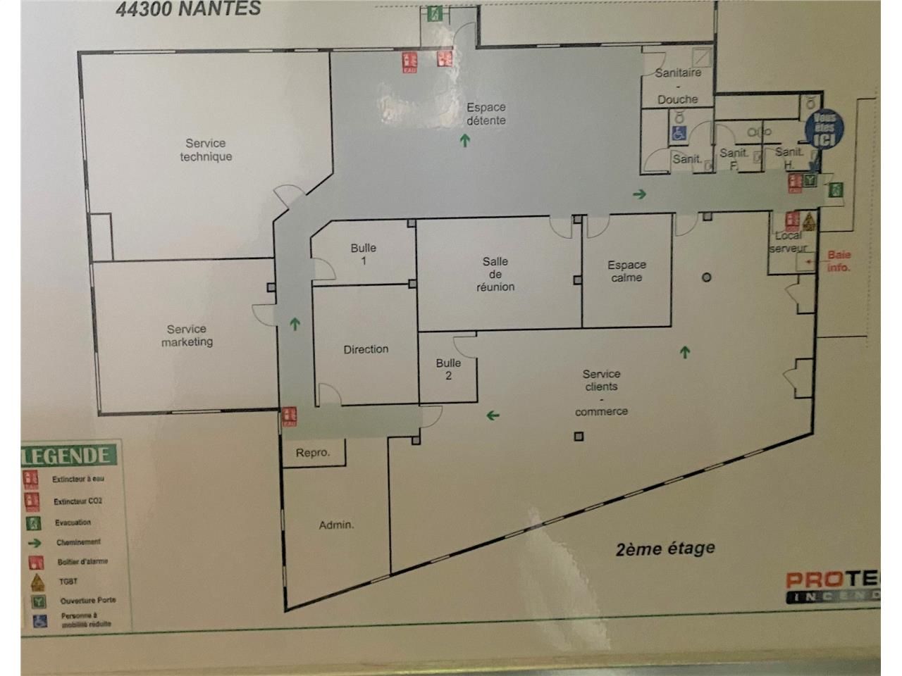 Location bureaux 563 m² non divisibles