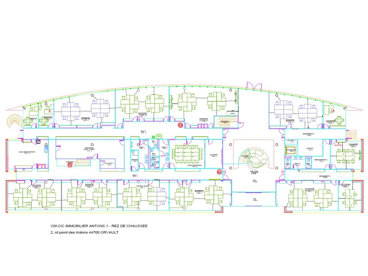 Vente bureaux 2979 m² non divisibles