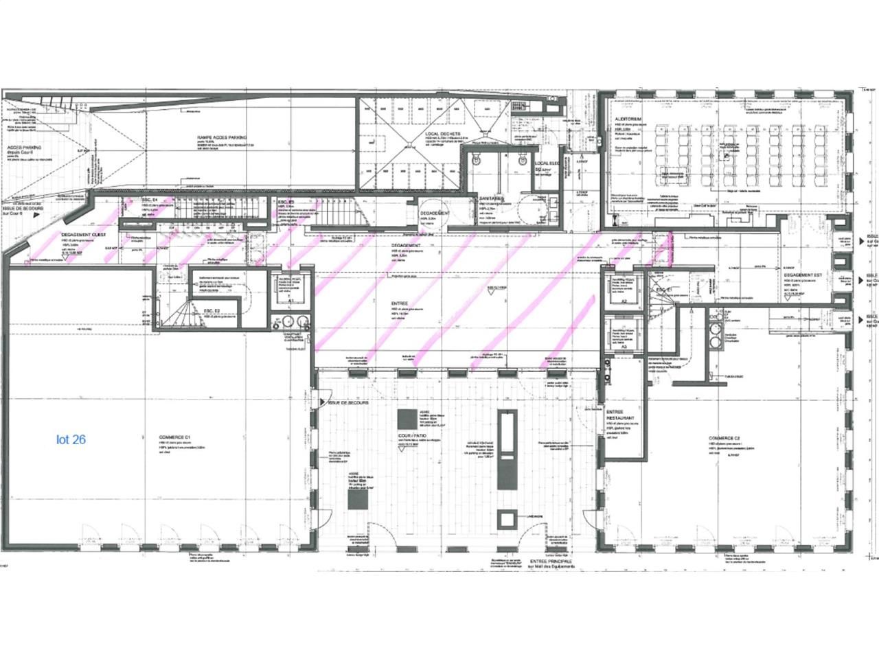 Location bureaux 343 m² non divisibles
