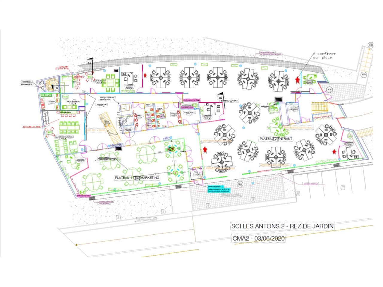 Vente bureaux 2848 m² non divisibles
