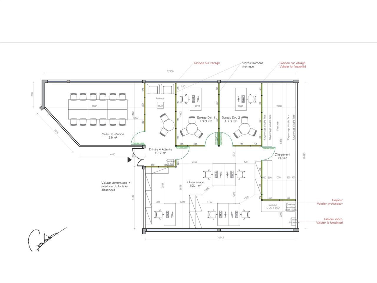 Location bureaux 2272 m² divisibles à partir de 151 m²