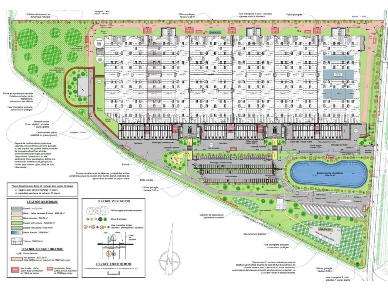 Location entrepots 38000 m² non divisibles
