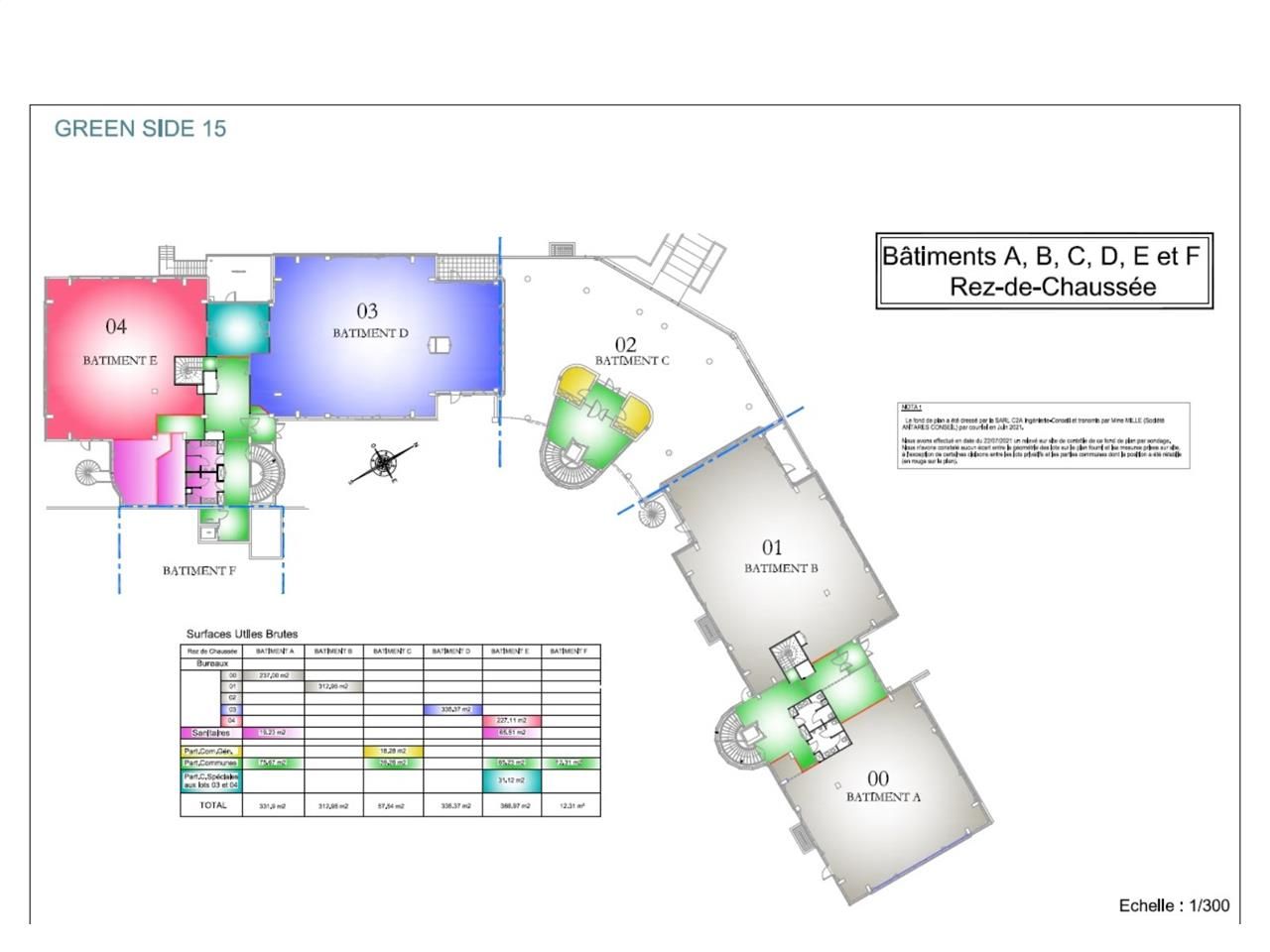 Location bureaux 994 m² divisibles à partir de 260 m²