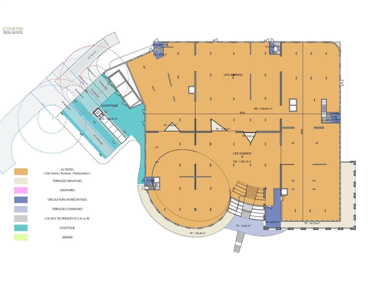 Location entrepots 4844 m² non divisibles