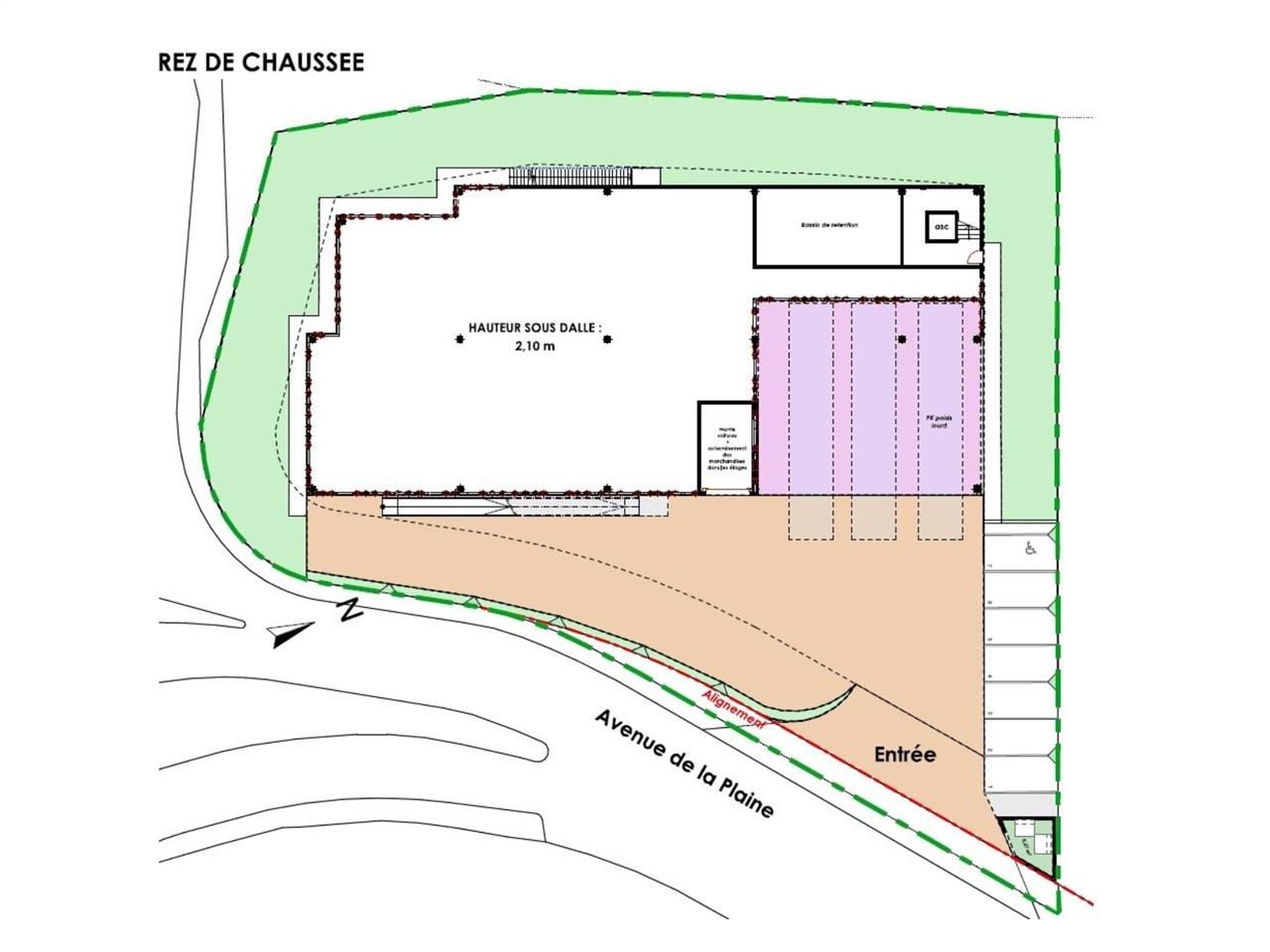 Location entrepots 2455 m² non divisibles