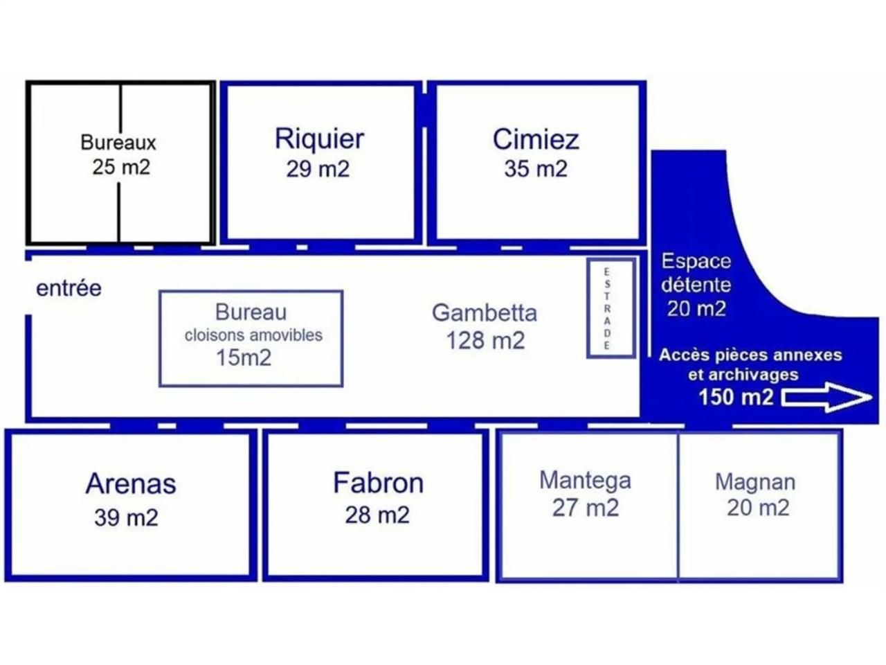 Vente bureaux 436 m² non divisibles