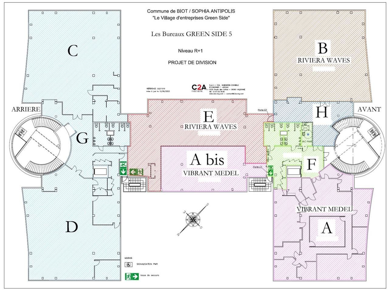 Location bureaux 363 m² non divisibles