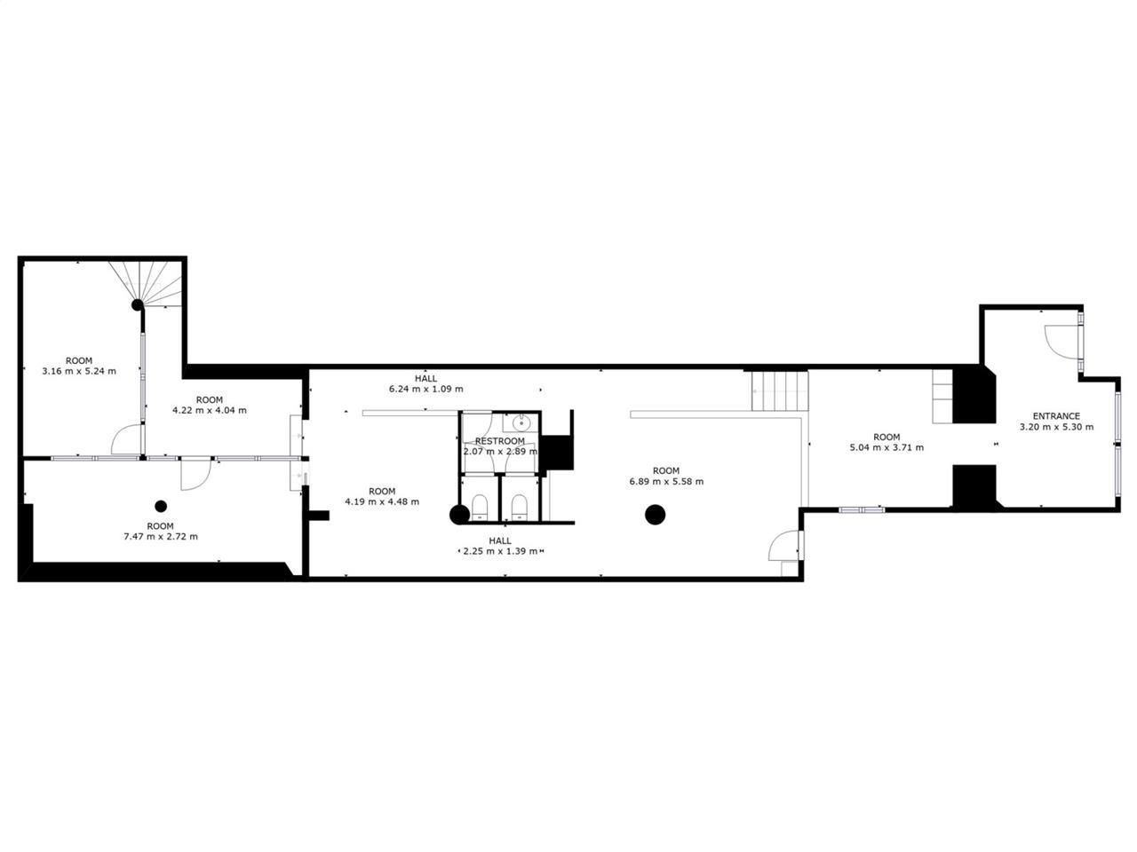 Vente bureaux 208 m² non divisibles
