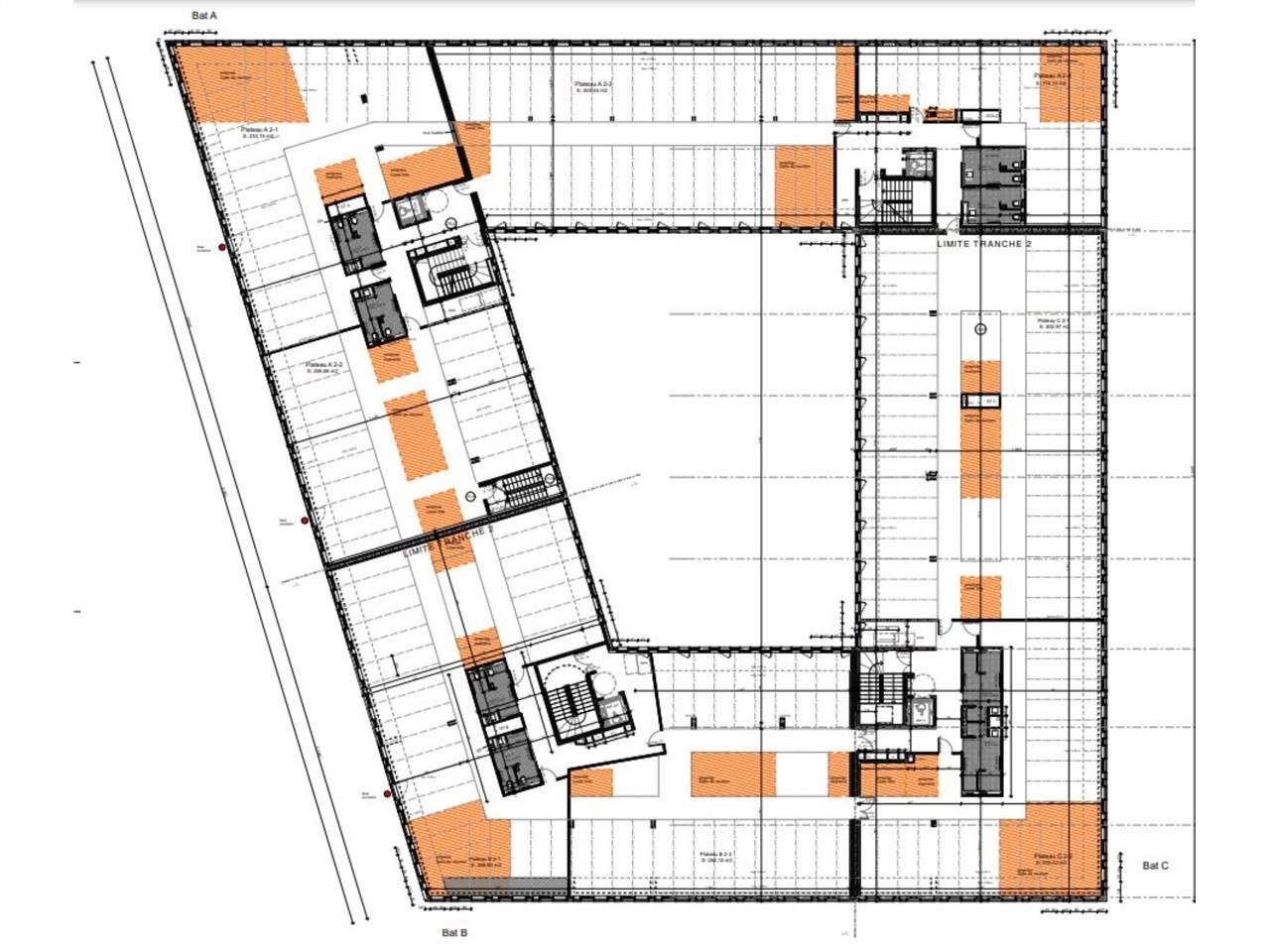 Location bureaux 1274 m² divisibles à partir de 595 m²